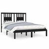 vidaXL Sengeramme svart heltre furu 120x200 cm