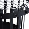 vidaXL Utendørs bålfat med grill stål 47,5 cm