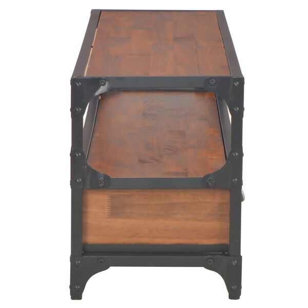 vidaXL TV-benk med 2 skuffer 120x30x40 cm heltre furu