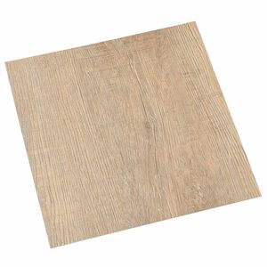 vidaXL Gulvplanker 5,11 m&sup2; 55 pcs PVC Lys Gr&aring;, M&oslash;rk Brun