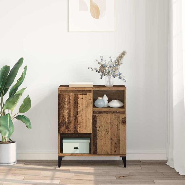 vidaXL Serviesskap Gammelt tre 60 x 35 x 70 cm Konstruert tre