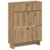 vidaXL Sko Skap EDE 78 x 24 x 103 cm Konstruert tre Artisan eik