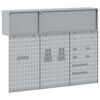 vidaXL Verkt&oslash;yskab og Pegboard Sett 5 pcs R&oslash;d 150 x 25 x 115 cm St&aring;l