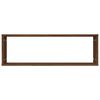 vidaXL Vegghyller kube 4 stk brun eik 80x15x26,5 cm konstruert tre