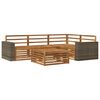 vidaXL Utend&oslash;rs sofa-sett 5 pcs Naturlig 79 x 79 x 37 cm