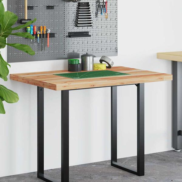 vidaXL Bordplate ubehandlet 120x70x4 cm heltre akasie