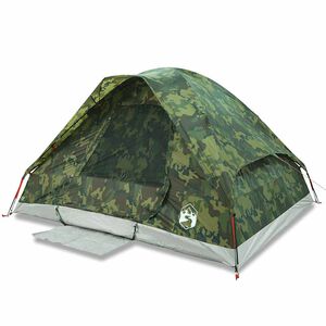 vidaXL Kuppeltelt for camping 6 personer kamuflasje vanntett