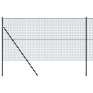 vidaXL Sveiset tr&aring;dgjerde for bakken 25 x 1,4 m PVC-belagt st&aring;l Gr&aring;