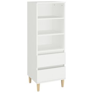 vidaXL Highboard hvit 40x36x110 cm konstruert tre
