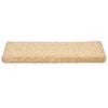 vidaXL Trappematter 30 stk 65x21x4 cm kremfarget rektangul&aelig;r kant