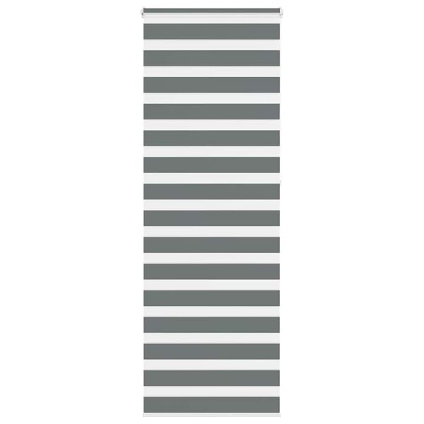 vidaXL Sebragardin m&oslash;rkegr&aring; 75x230 cm stoff bredde 70,9 cm polyester