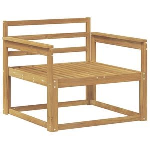 vidaXL Ute Midt Sofa Solid akasietre Hvit