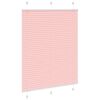 vidaXL pliss&eacute;gardin Rosa 110x100 cm Stoff Bredde 109,4 cm Polyester