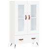 vidaXL Highboard hvit 69,5x31x115 cm konstruert tre