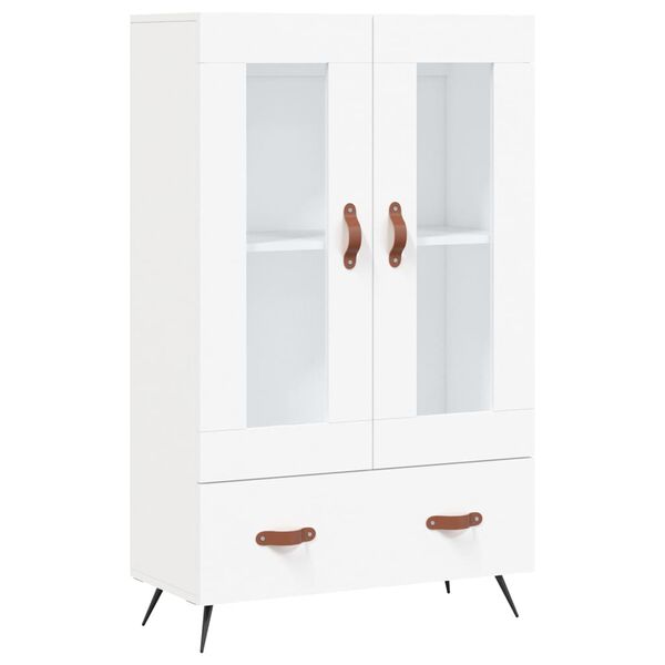 vidaXL Highboard hvit 69,5x31x115 cm konstruert tre