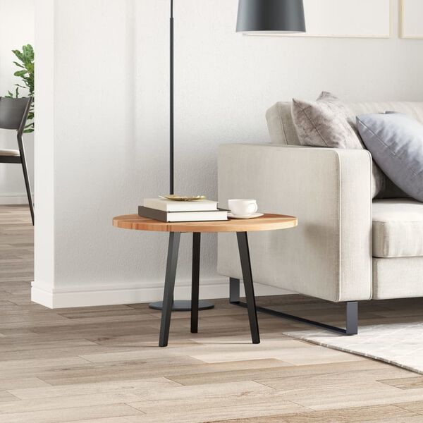 vidaXL Bordplate rund &Oslash;60x2 cm heltre akasie