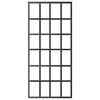 vidaXL Skyved&oslash;r ESG-glass og aluminium 90x205 cm svart