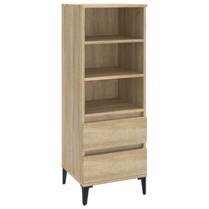 vidaXL Highboard sonoma eik 40x36x110 cm konstruert tre