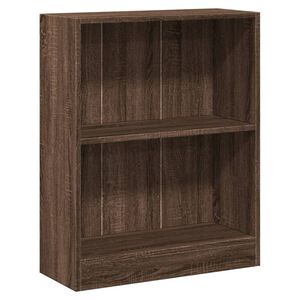 vidaXL Bokhylle brun eik 60x24x76 cm konstruert tre