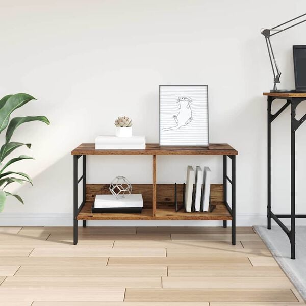 vidaXL Bokhylle Gamle tre 82 x 32 x 47 cm Konstruert tre