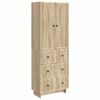 vidaXL Skapsett 2 pcs 66 x 34,5 x 90 cm Konstruert tre