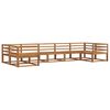 vidaXL Utend&oslash;rs sofa-sett 7 pcs Naturlig Solid akasietre