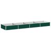 vidaXL Hevet Hagebed Gr&oslash;nn 320 x 80 x 24 cm kaldvalset st&aring;l