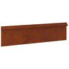 vidaXL Sneglenett 100 x 3,5 x 25 cm Cortenst&aring;l Rusten