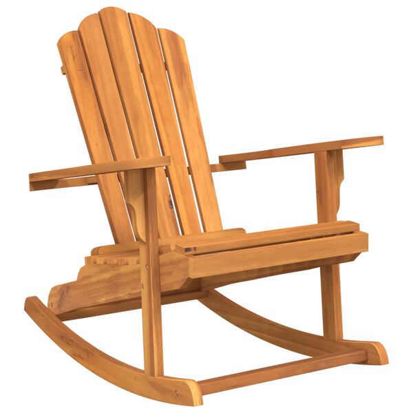 vidaXL Adirondack gyngestol for hage heltre teak