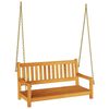 vidaXL Hengek&oslash;ye Benk 2 -Seater 110 x 56 x 58,5 cm Solid akasietre