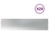 vidaXL Plenkanter 20 stk 25x103 cm galvanisert st&aring;l