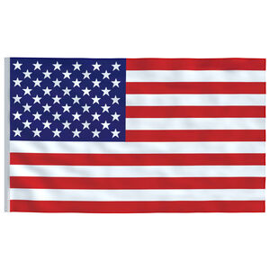 vidaXL Amerikansk flagg 90x150 cm