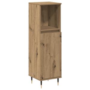 vidaXL Baderomsskap artisan eik 30x30x100 cm konstruert tre