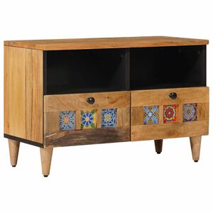 vidaXL TV-skap Naturlig 70 x 33 x 46 cm Massiv mango tre