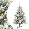 vidaXL Kunstig Forh&aring;ndsbelyst Juletre med Ballettsett Gr&oslash;nn 120 cm