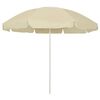vidaXL Strandparasoll sandgul 240 cm