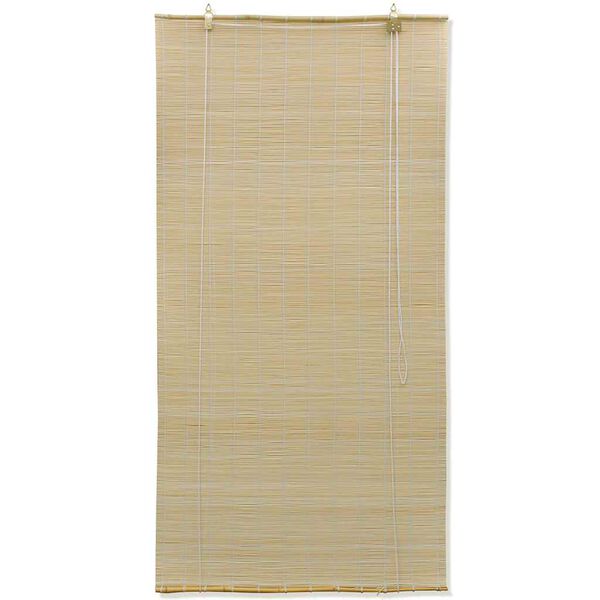 vidaXL Rullegardiner naturlig bambus 80 x 160 cm
