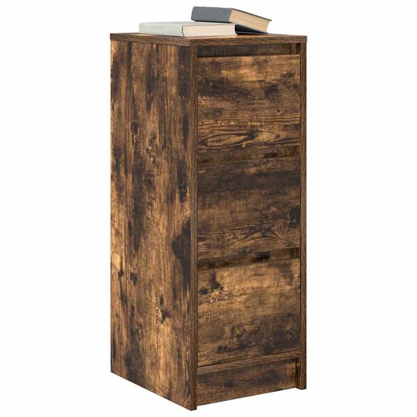 vidaXL Skjenk r&oslash;kt eik 29,5x34x76 cm konstruert tre