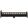 vidaXL Sengeramme uten madrass svart eik 135x190 cm konstruert tre