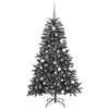 vidaXL Kunstig juletre med 300 LED gr&oslash;nn 180 cm PVC og plast og st&aring;l