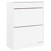 vidaXL Skoskap ALTA hvit 77x35x96 cm heltre furu