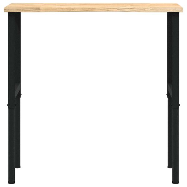 vidaXL Arbeidsbenk 100x60x(71,5-98) cm heltre eik