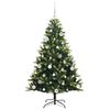 vidaXL Kunstig Hengt Julegran med 150 LED-lys gr&oslash;nn 150 cm PVC og PE