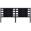 vidaXL Sengegavl svart 186x4x100 cm heltre furu