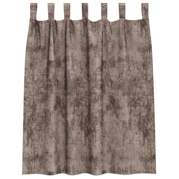 vidaXL Fløyel Gardiner 2 pcs Cappuccino 140 x 140 cm Fløyel