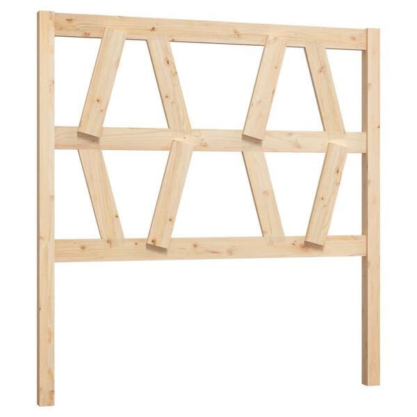 vidaXL Sengegavl 106x4x100 cm heltre furu