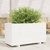 vidaXL Plantekasse hvit 90x40x49,5 cm heltre furu