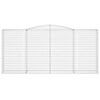 vidaXL Gabionkurver buede 3 stk 400x50x180/200 cm galvanisert jern