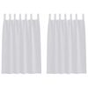 vidaXL Voile Gardin 2 stk. Lysegr&aring; 140 x 140 cm Polyester