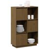 vidaXL Highboard honningbrun 74x35x117 cm heltre furu